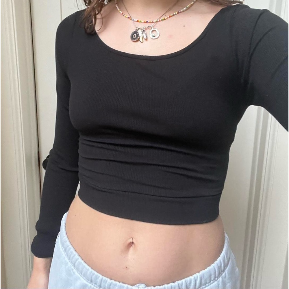 Illa Illa Black Long Sleeve Top